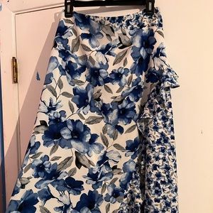 Calvin Klein asymmetrical maxi skirt